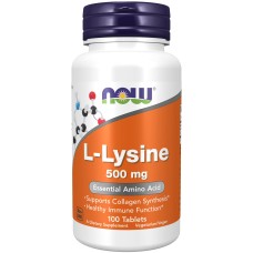 L-Lysine 500 мг – 100 таблеток, NOW