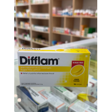Difflam леденцы от боли в горле, со вкусом лимона – 16 пастилок, без сахара